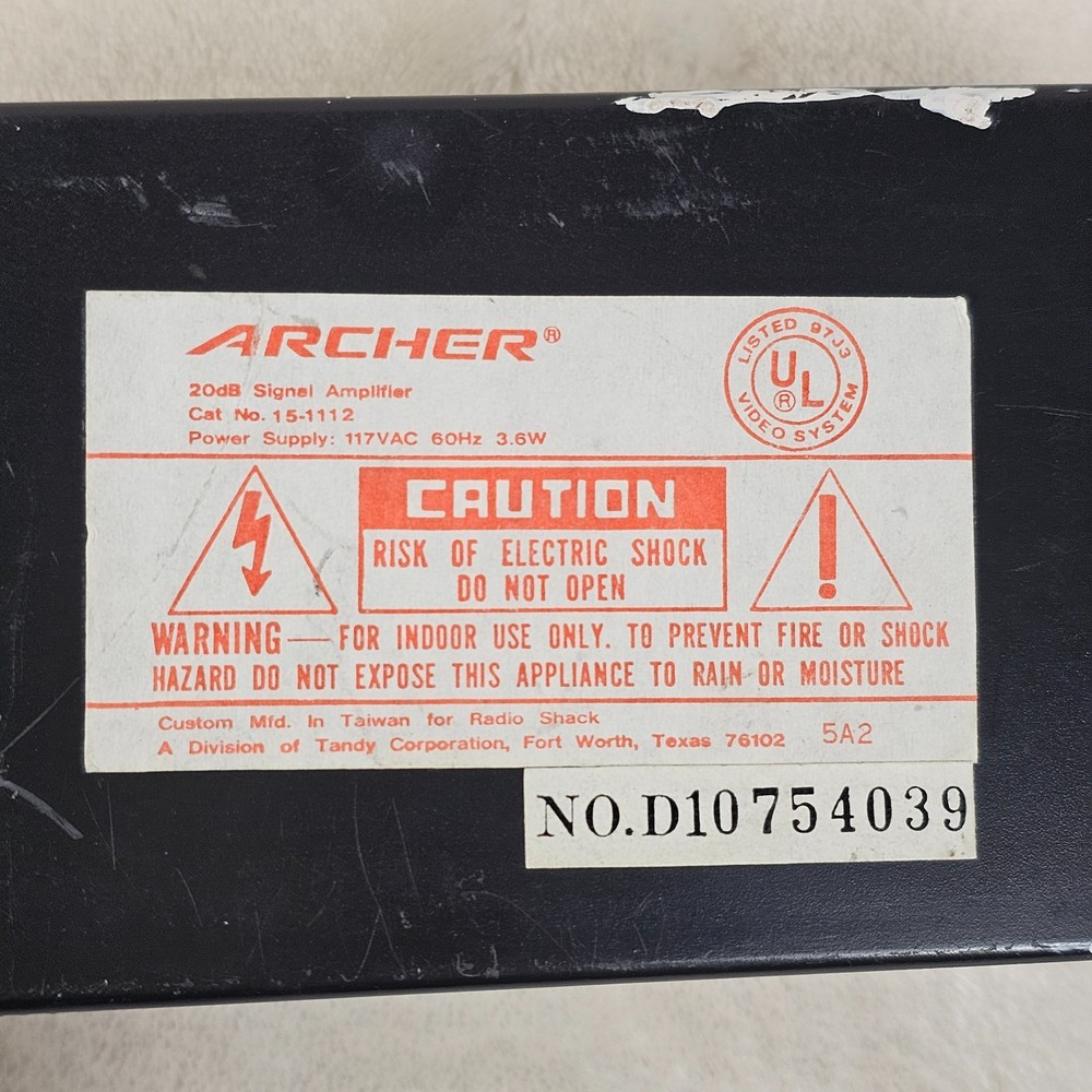 Archer 70 Ch Cable Amplifier 15-1112 (Tested)