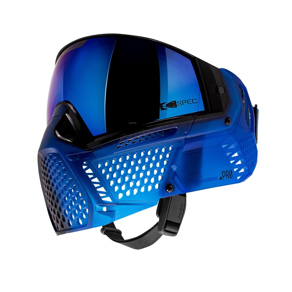 CRBN Carbon Zero Pro Fade Paintball Mask Goggle - Less Coverage - Indigo Blue