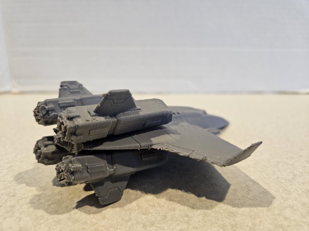 3d Printed 6in Grey Centurion Wing Commander WC Space Ship