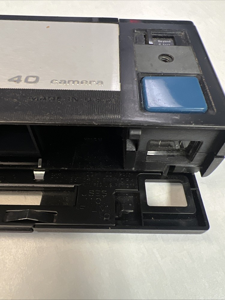 Kodak Pocket Instamatic 40 Camera, Old, Suede Case