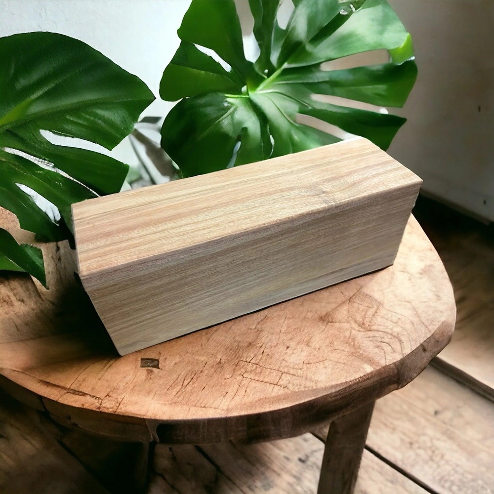 Acacia Wood Box Organizer - 5 Compartments - Large Size -