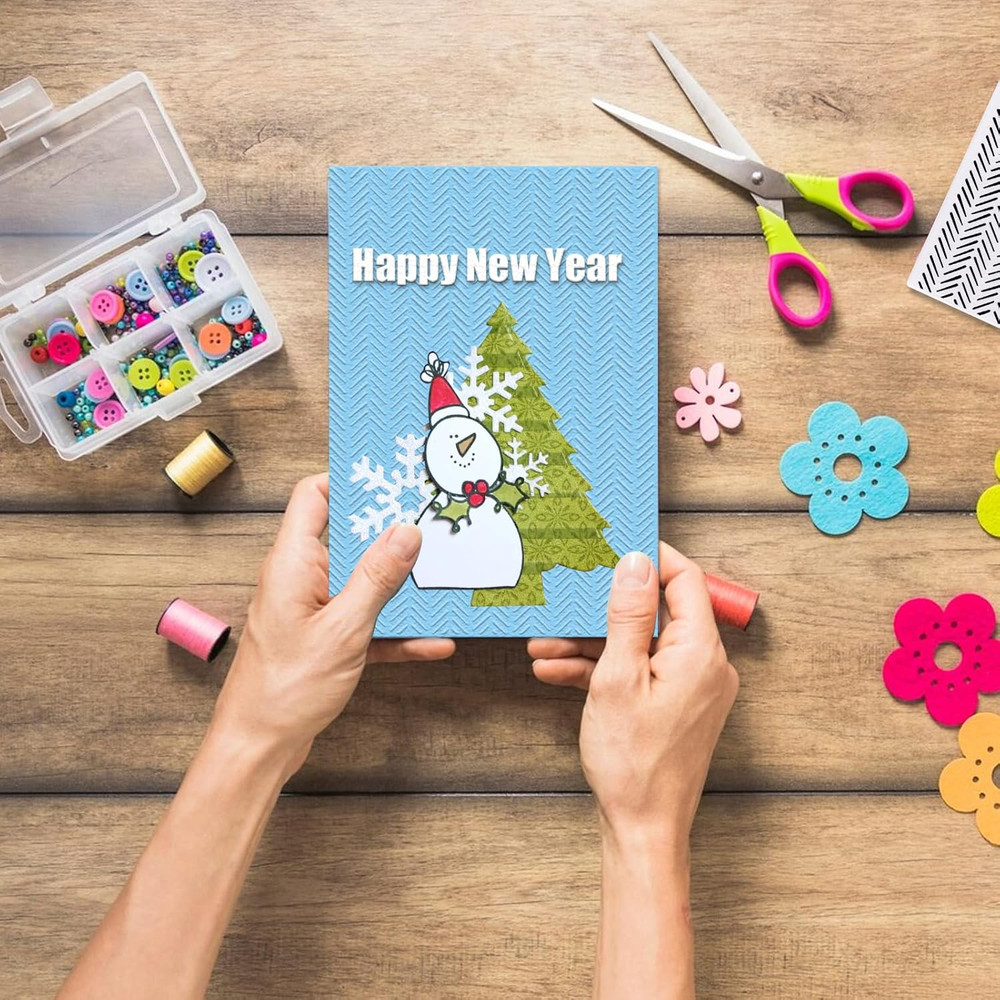 Chevron Herringbone Background Embossing Folder, Plastic Textured Impressions Ba