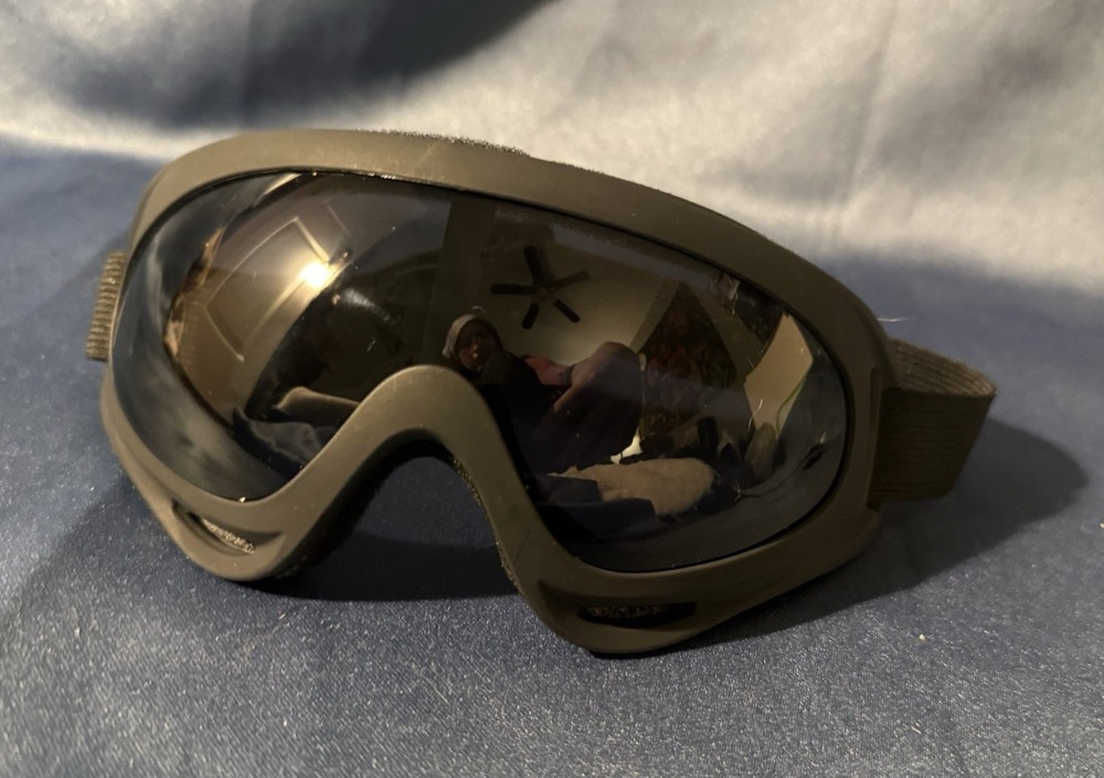 Black Ski Googles 6" for Adults