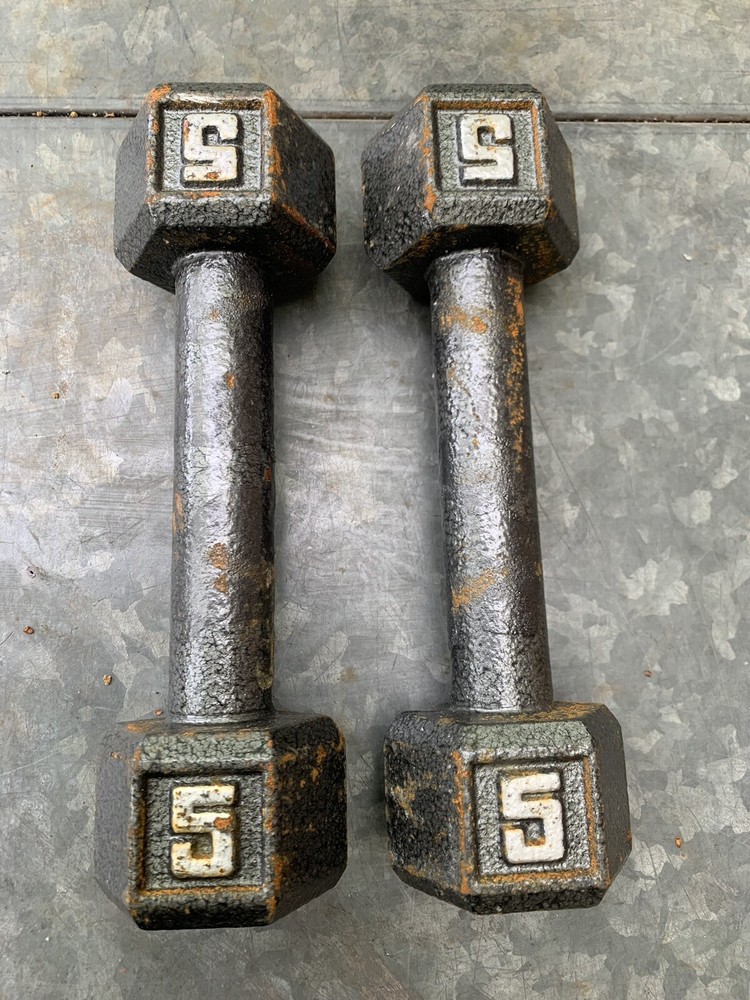 5 Pound Hex Dumbbell Set (2)
