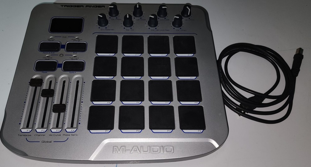 M-Audio Trigger Finger USB Midi Controller Surface Drum Pad with USB Cable