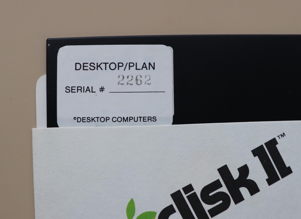 VINTAGE “DESKTOP PLAN” SOFTWARE FOR THE APPLE II COMPUTER, 1979