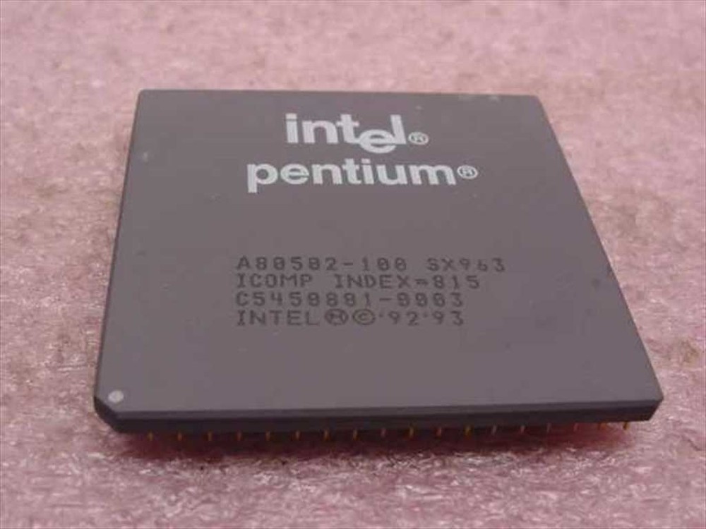 Intel P1 100 mHz Pentium Processor A80502100 Socket 7 CPU SX963