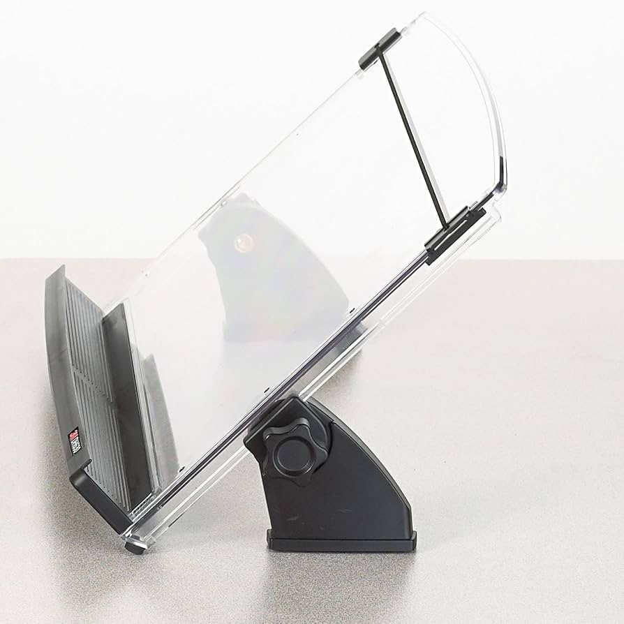 3M In-Line Adjustable Document Holder - Clear Black (New in box)