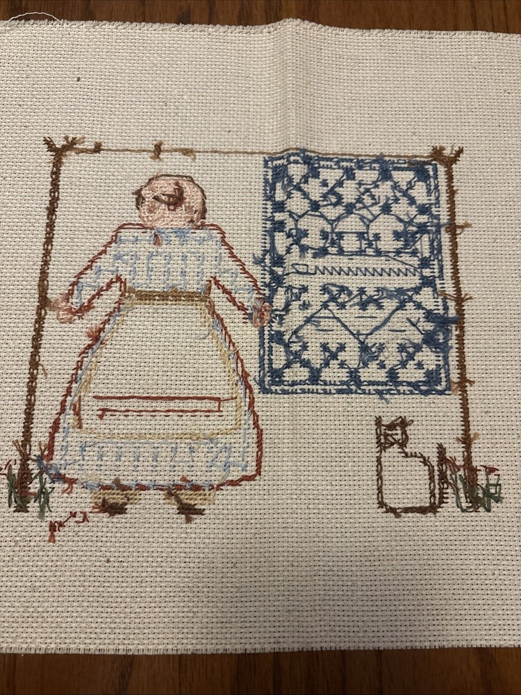 2 Unframed Counted Cross Stich Pieces