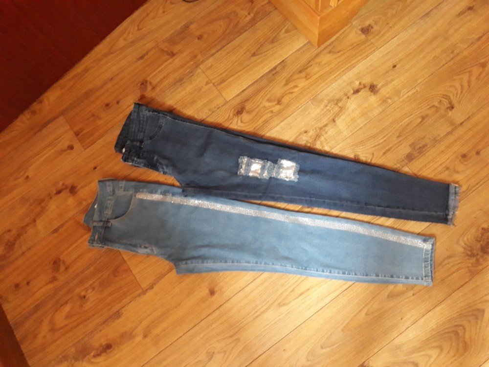 Bundle of womens sparkly jeans size xs