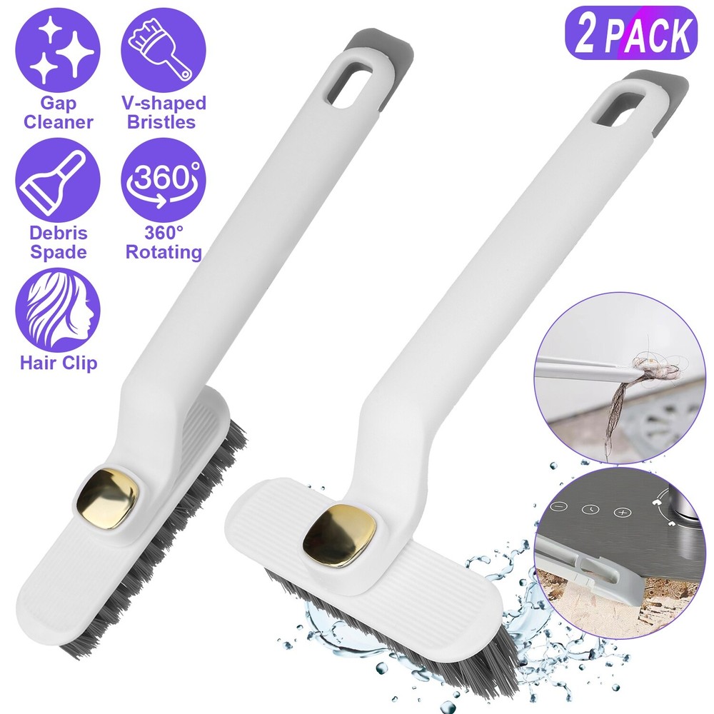 Multi-Function Rotating Crevice Cleaning Brush for Bathroom, Brush for Household