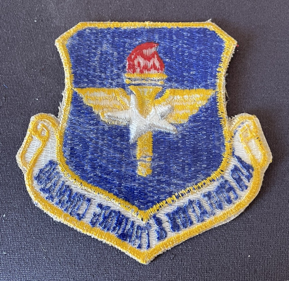 USAF AIR EDUCATION & TRAINING COMMAND FLASH HAT PATCH Embroidered Color, Smaller