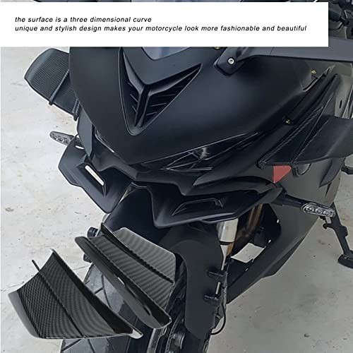 Motorcycle Winglet, Universal ABS Aerodynamic Spoiler Wing with Adhesive Side