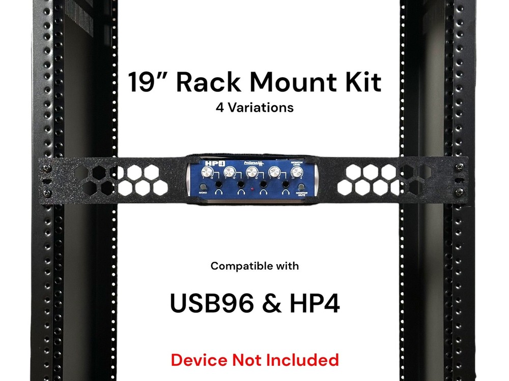 Rack Mount Kit for Presonus USB96 HP4 Audio Interface 19” Rack 1.5U 4 Variations