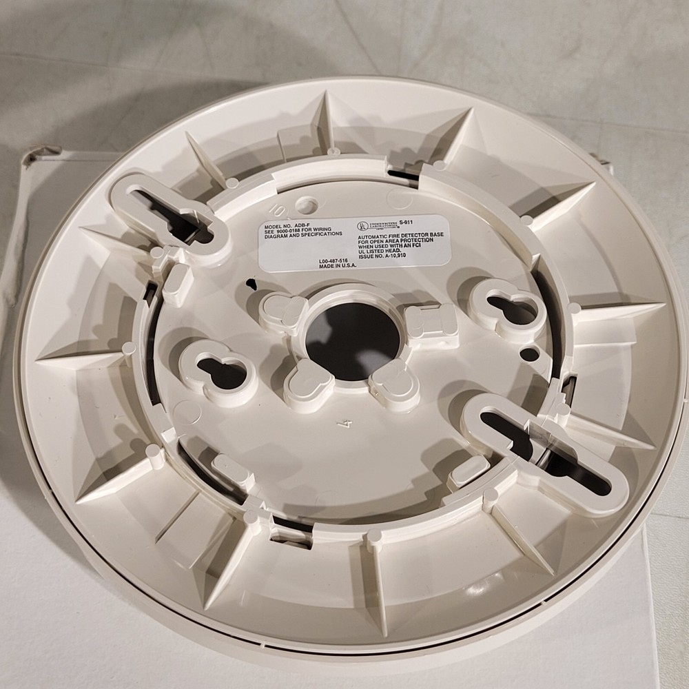 FCI ADB-F Automatic Fire Detector Base For Open Area 110-31B60 Fire Control Inst