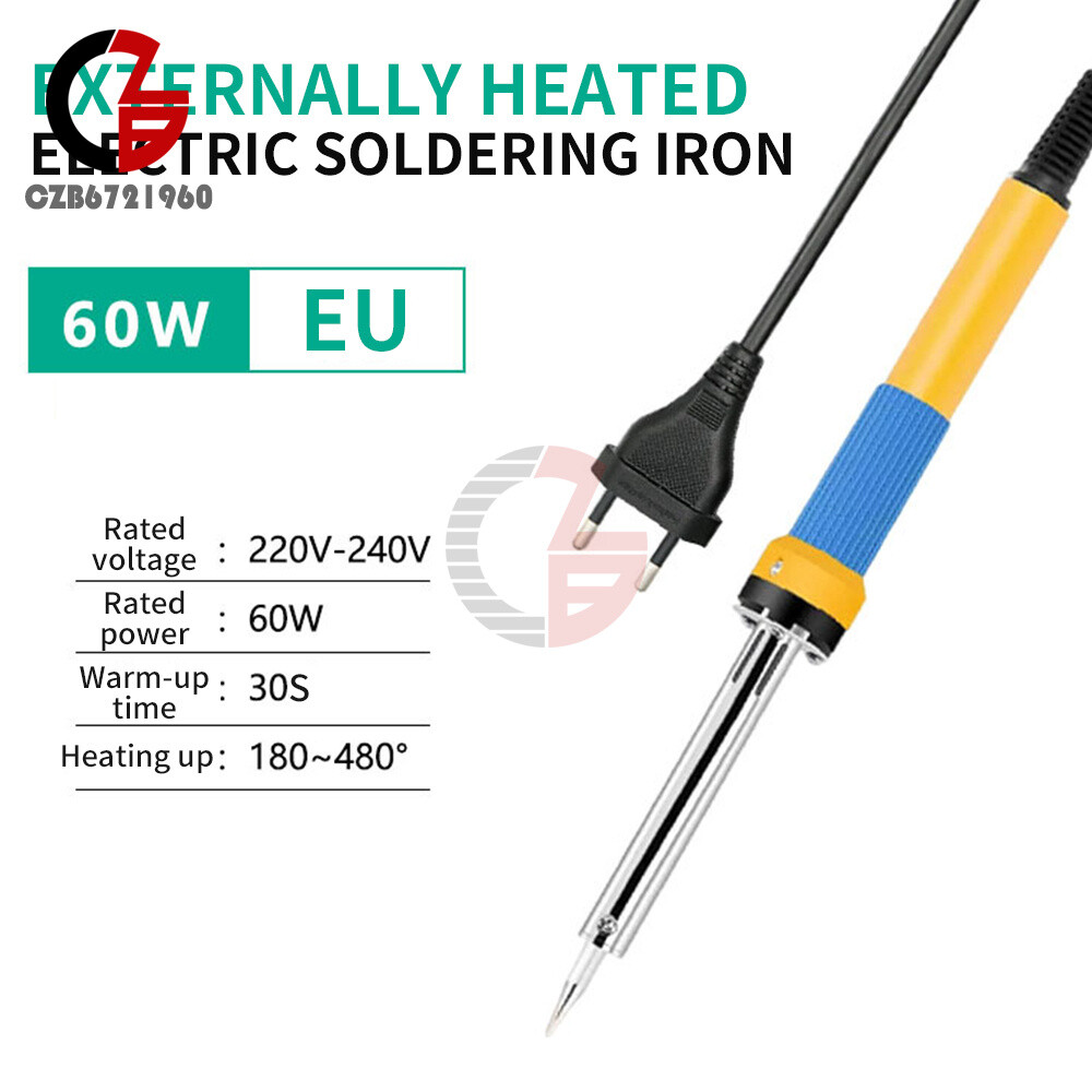 60W Electric Soldering Iron Adjustable Temperature External Heating Welding Tool