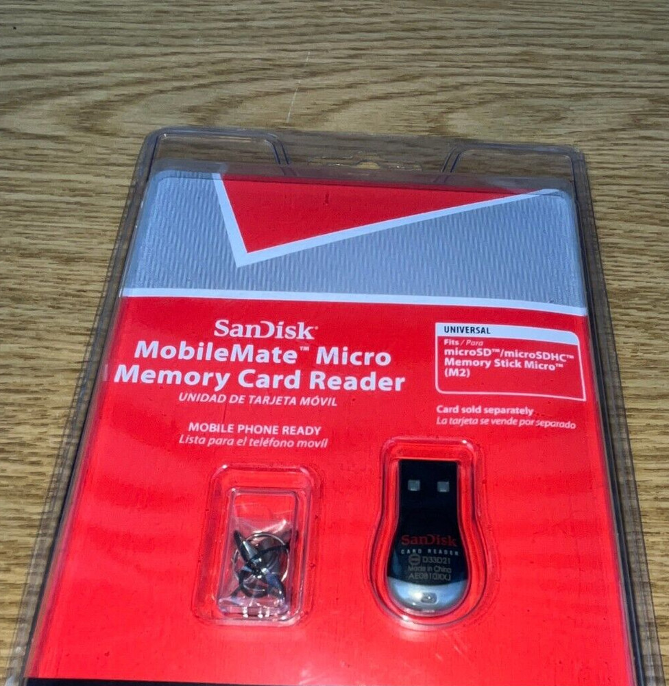 SanDisk MobileMate Micro Memory Card Reader SSDR-121S-V11M. New/Sealed