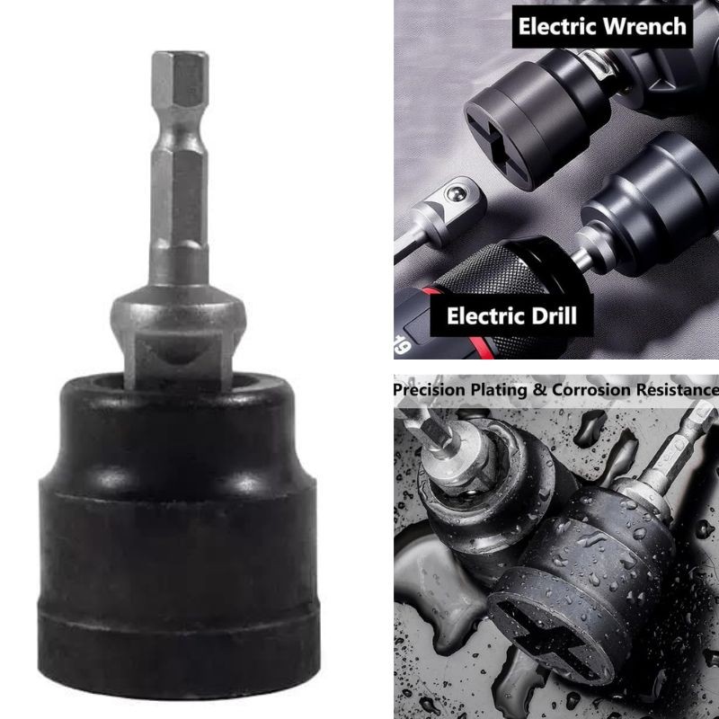 2x Jack Socket Drill Socket Converter Scissor Car Special Jack Heavy Duty Tool
