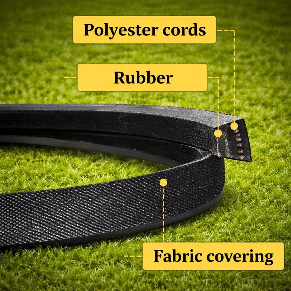 Drive Belt Replace 117-1018 Compatible with Toro Mower - V Black