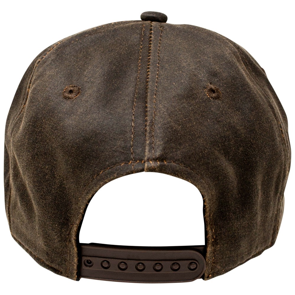 Chevrolet Logo Oil Washed Snapback Hat Brown