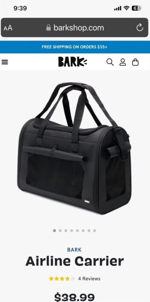 Bark- Airline pet carrier -Medium