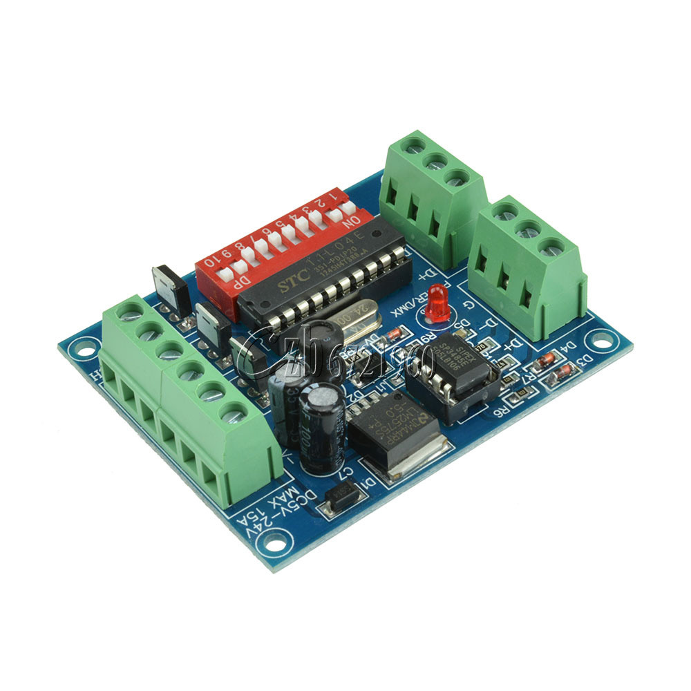 3CH Channel DMX512 Decoder 15A RGBW Controller led stage Dj lighting CMOS Output