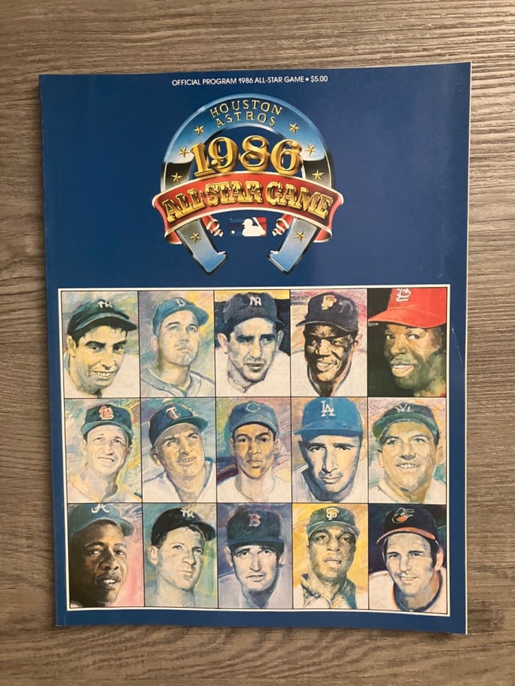 1986 MLB All Star Game Program  Houston Astros