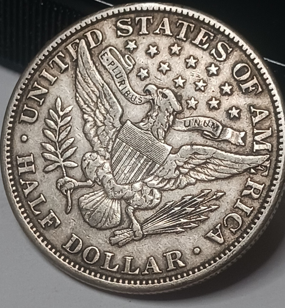 1908 P BARBER HALF DOLLAR VF/XF