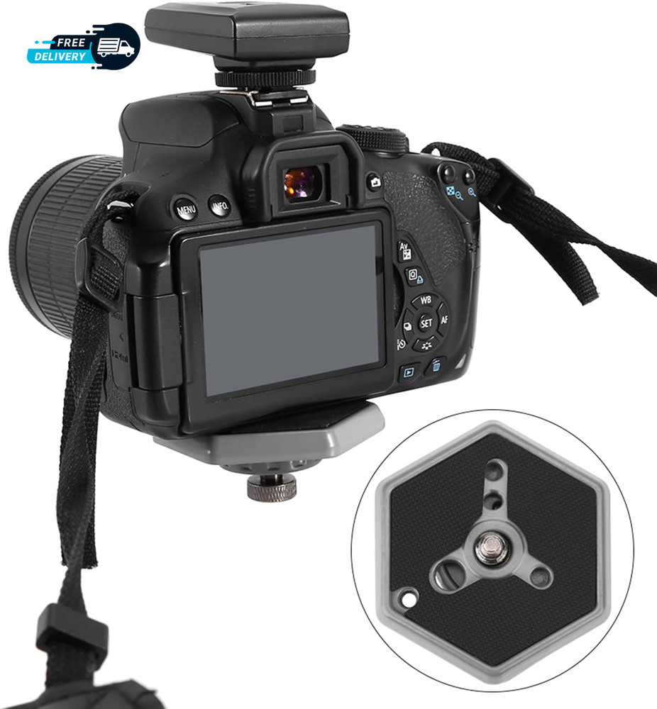 Bogen Hexagon Quick Release Plate for Tripod Camera