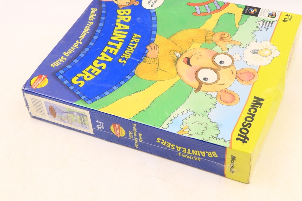 Arthur's Brainteasers Microsoft Windows 95&NT Vintage Computer Game New Sealed