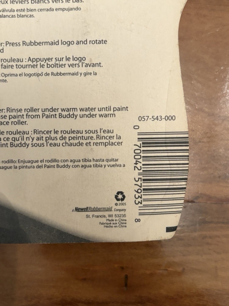 Rubbermaid Paint Buddy Touch Up Tool Roller Refill 4 Pack