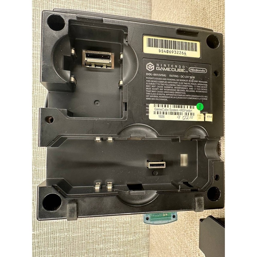 Nintendo GameCube DOL-001 Jet Black Console Bundle with Controller & Power 17-2