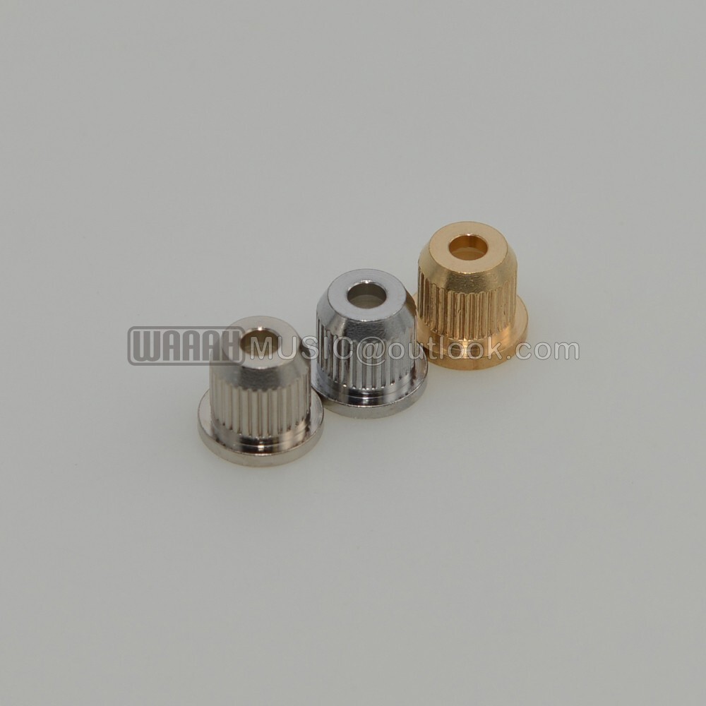 6pcs/set Brass Through Body String Ferrules String Bushings For Electric Guitar