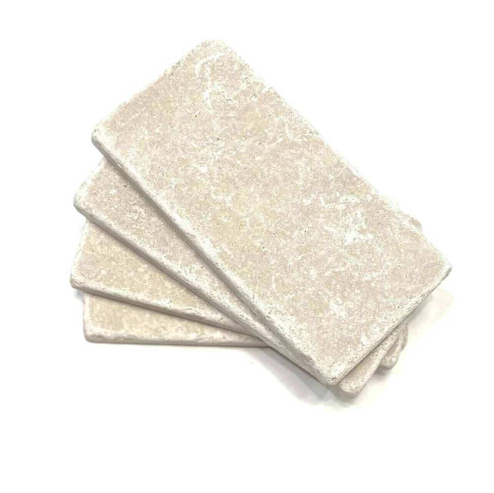 Ivory Light 3x6 Tumbled Travertine Tile Wall Floor Kitchen Backsplash (1 SF)