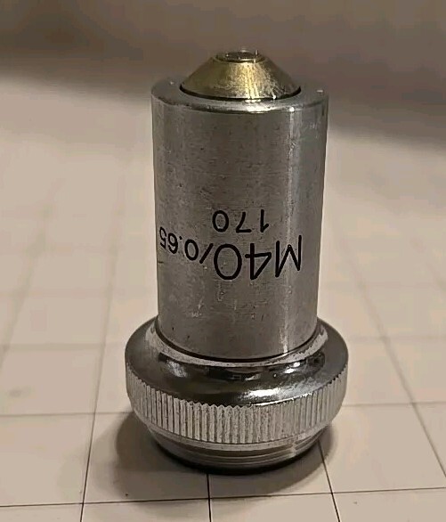 UNITRON M40X/0.65 OBJECTIVE LENS MICROSCOPE