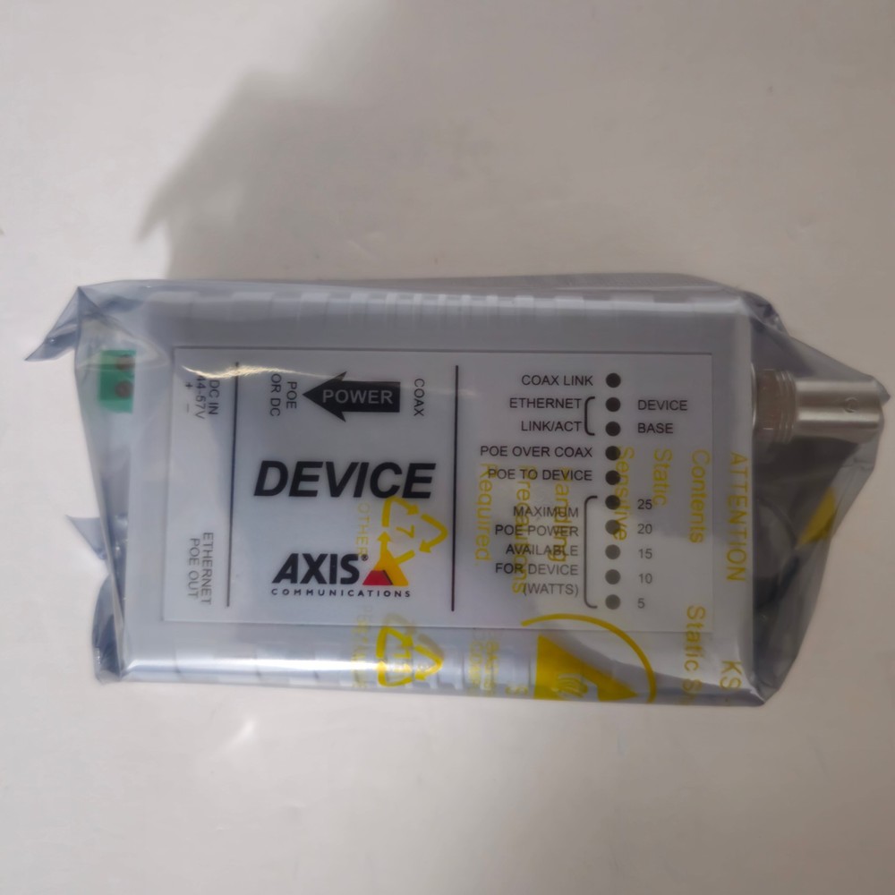 Axis T8642 PN 49181 White PoE+ over Coax Device Unit