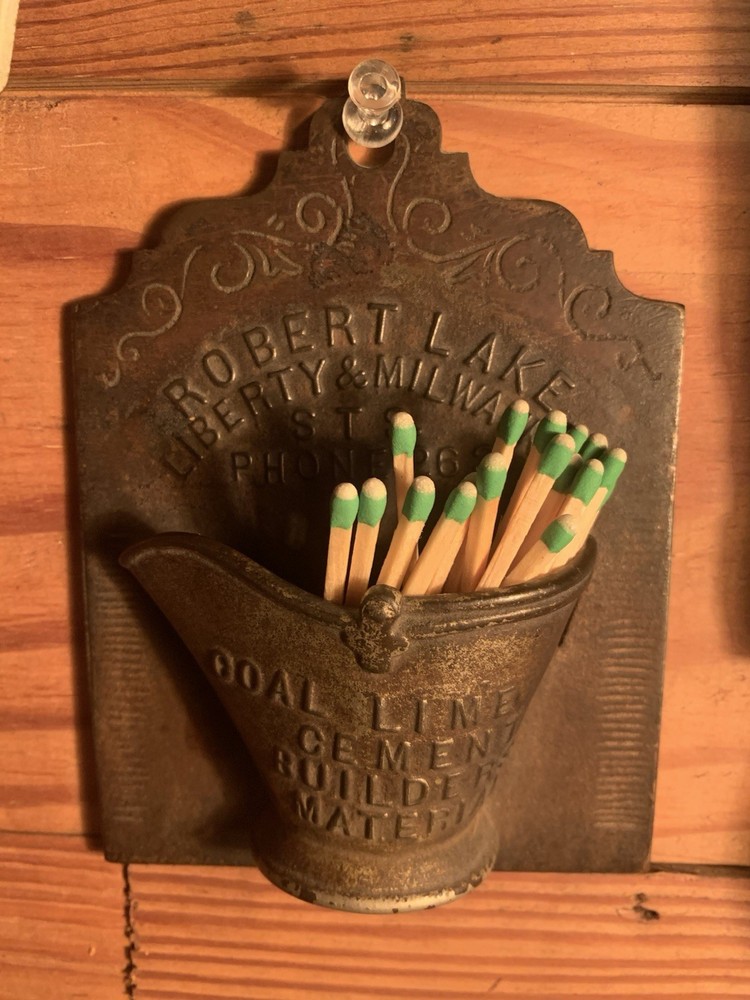 Cast Iron Match Holder Milwaukee