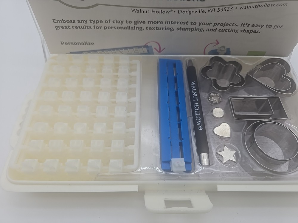 Walnut Hollow Clay Embossing Set -