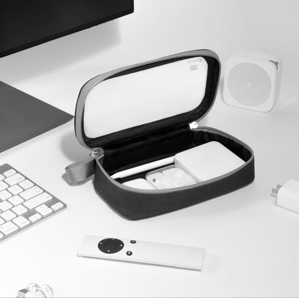 Gadget Pouch, Semi-Clear Material, Black