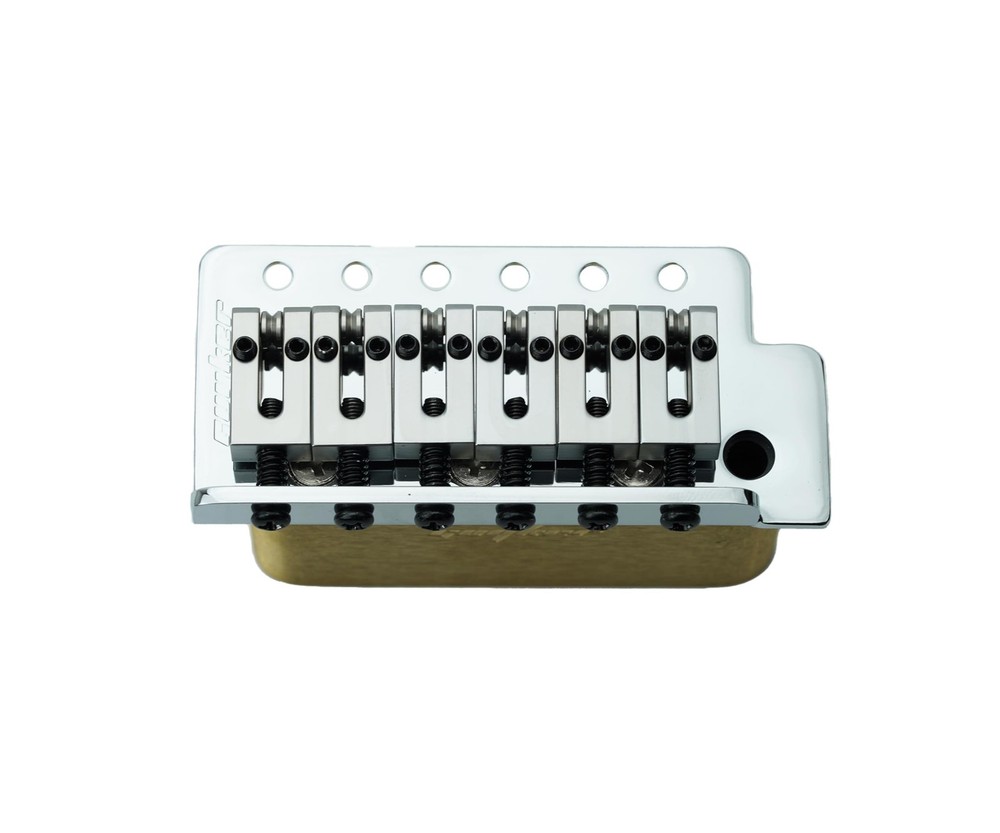 Guyker Guitar Tremolo Bridge with Brass Roller Saddle String Space 10.5mm & B...