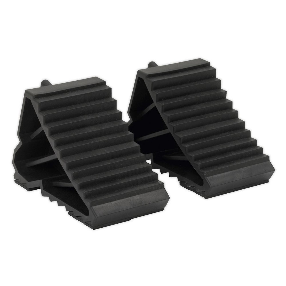 Sealey Composite Wheel Chocks 0.44kg - Pair Garage