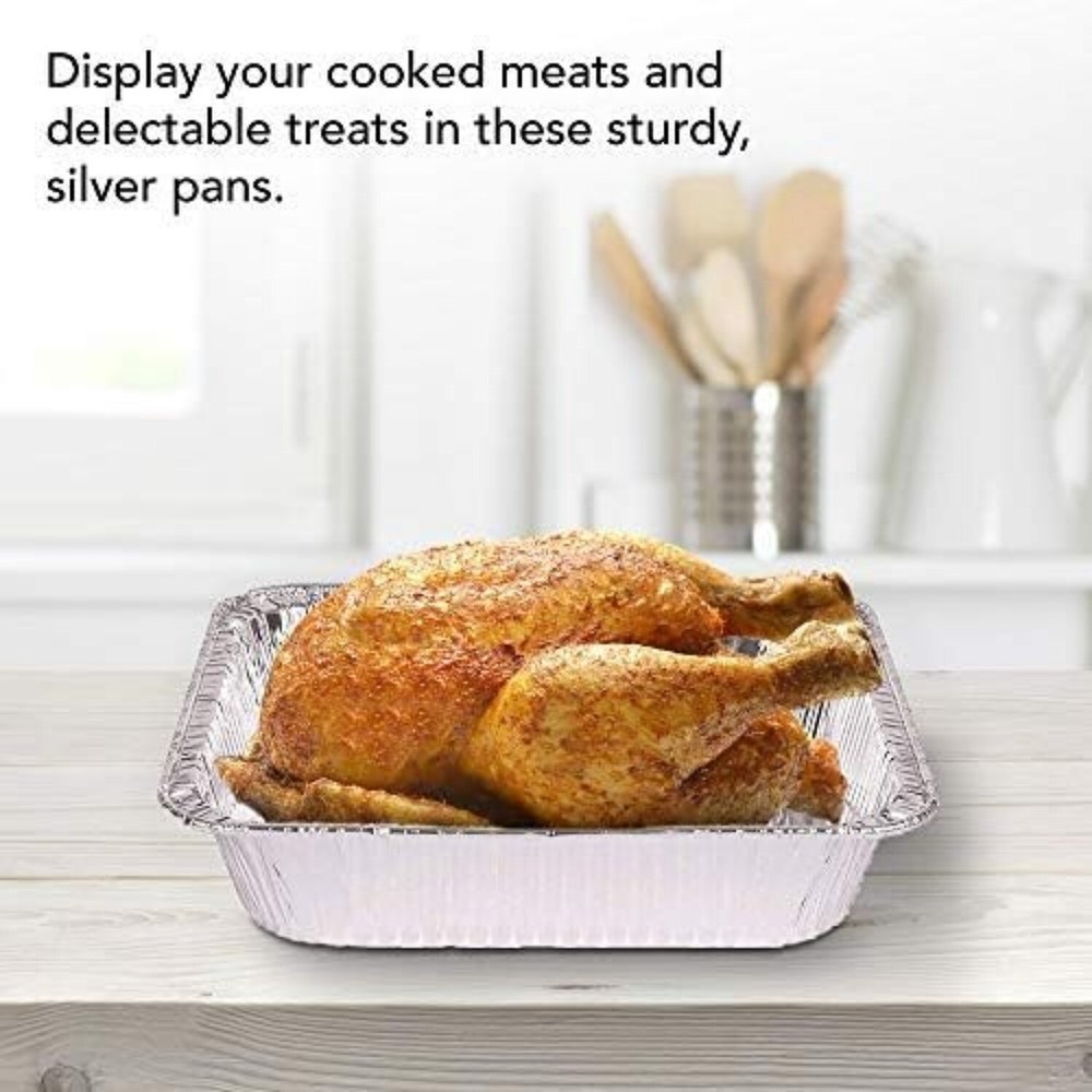 9x13 Disposable Aluminum Pans (30 pack) - Half Size Steam Table Deep Pan