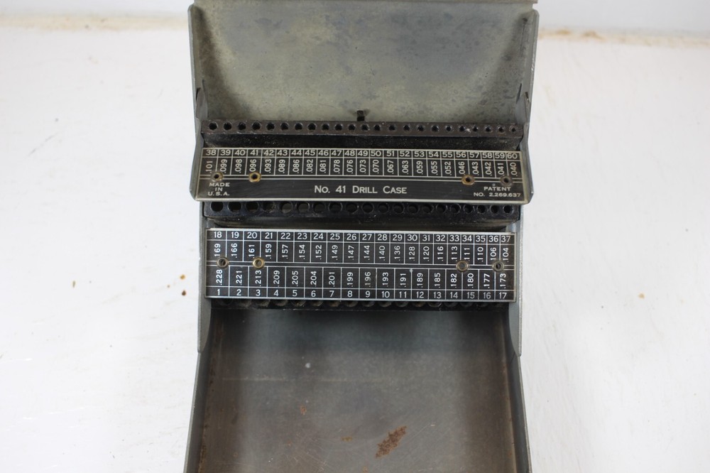 General Tool No.41 Drill Bit Case Made in USA