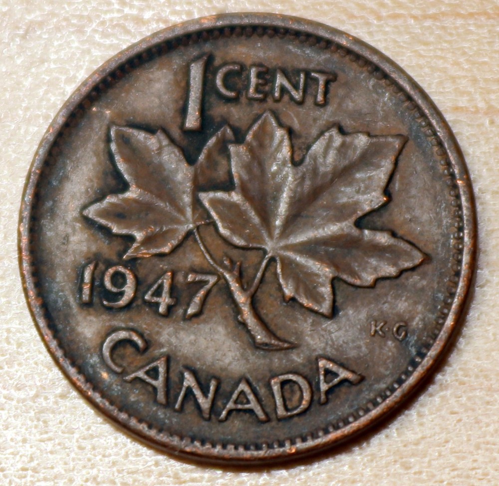 1947 Canada 1 Cent George VI