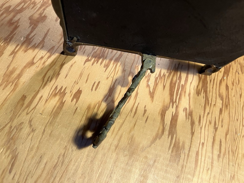 Antique Mirror (metal) With Folding Stand