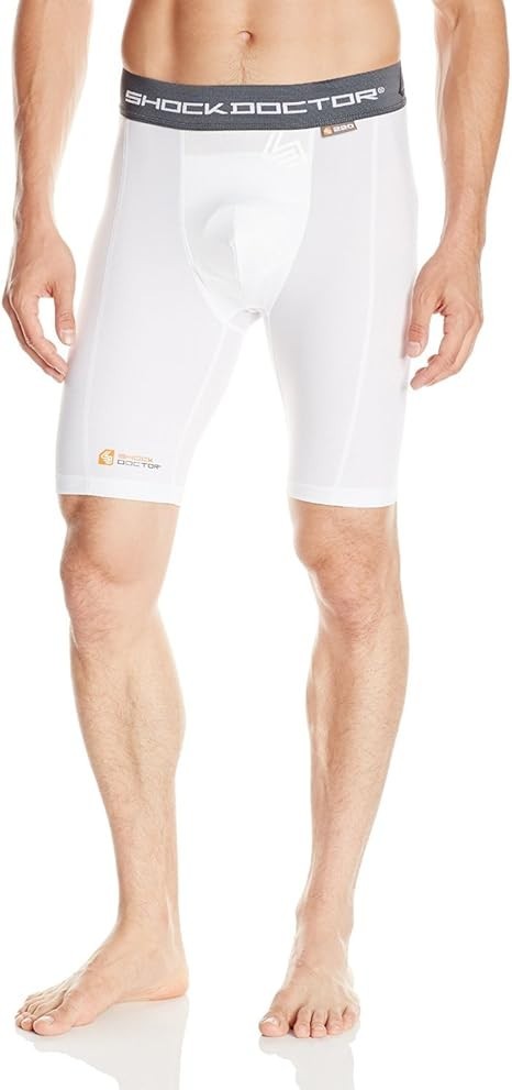 SHOCK DOCTOR 221 Core Compression Short With BioFlex L / Cup - White XL