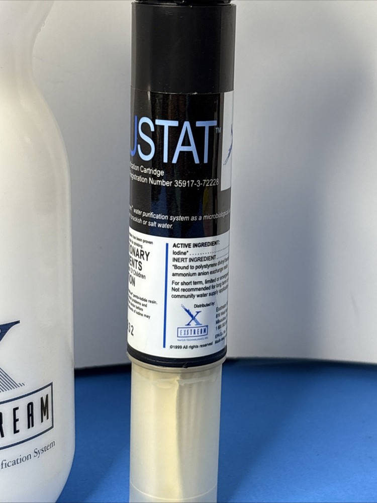 EXSTREAM Personal Water Purification Purifier System w/ Extra Virustat Cartridge