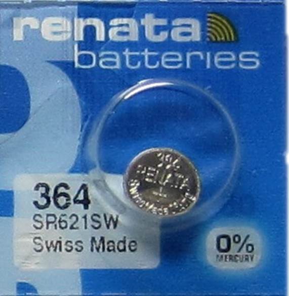 1 RENATA 364 WATCH BATTERY