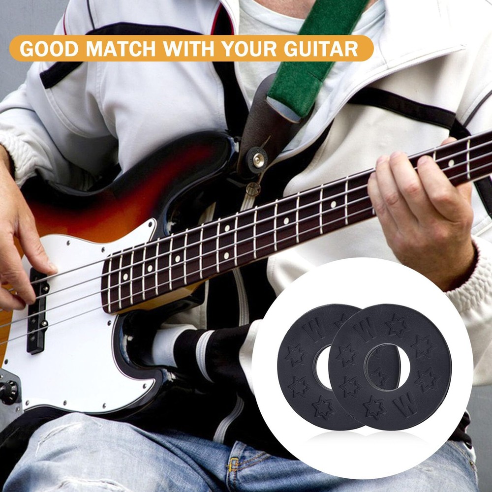 12 Pcs Guitar Strap Locks Silicone Strap Locks Rubber Guitar Protector