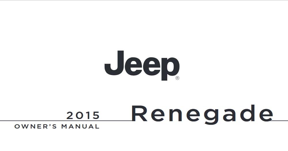 2015 Jeep Renegade Owners Manual User Guide